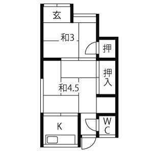 2K 間取り図