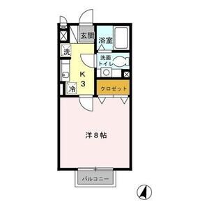 1K 間取り図
