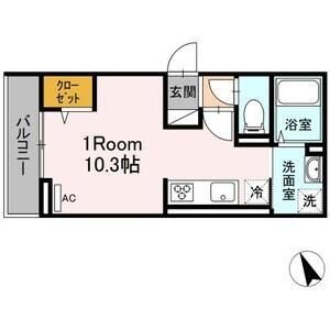 ワンルーム 間取り図