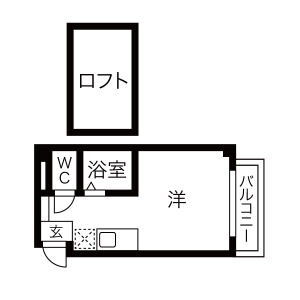 ワンルーム 間取り図