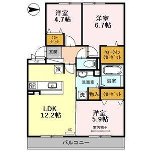 3LDK 間取り図