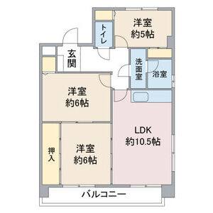 3LDK 間取り図