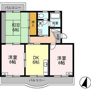 3DK 間取り図