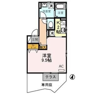 1K 間取り図