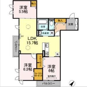 3LDK 間取り図