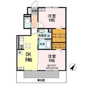 2DK 間取り図