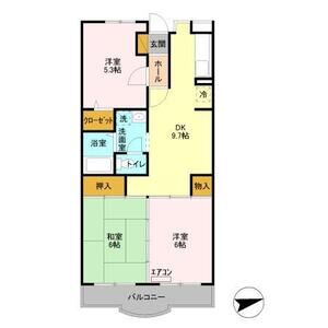 3DK 間取り図