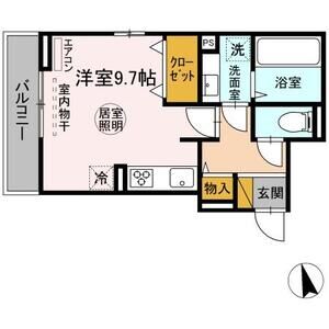 ワンルーム 間取り図