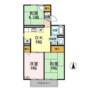 3DK 間取り図