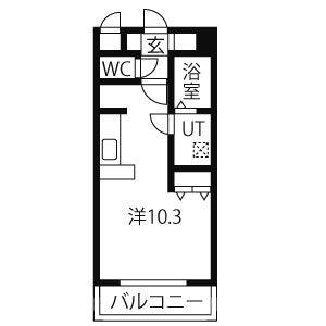 ワンルーム 間取り図