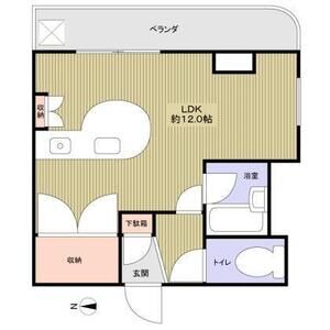 ワンルーム 間取り図