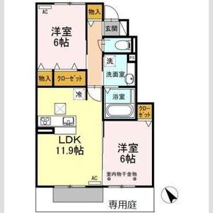 2LDK 間取り図