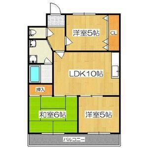 3DK 間取り図