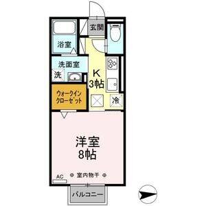 1K 間取り図