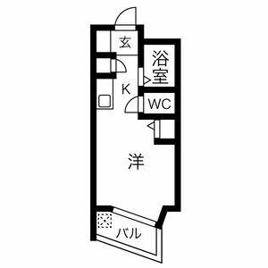 ワンルーム 間取り図