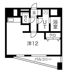 ワンルーム 間取り図