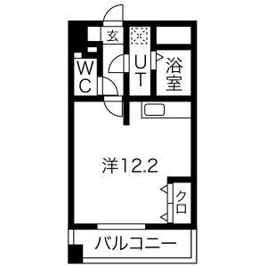 ワンルーム 間取り図