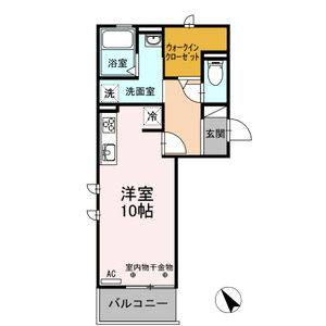 ワンルーム 間取り図