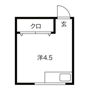 ワンルーム 間取り図