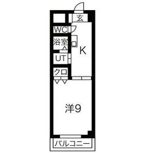 1K 間取り図