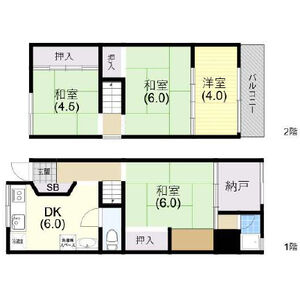 4DK 間取り図