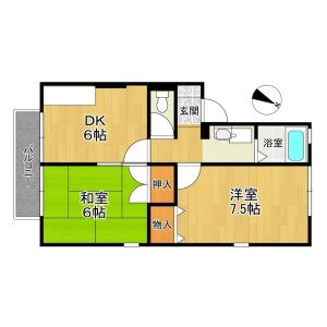 2DK 間取り図