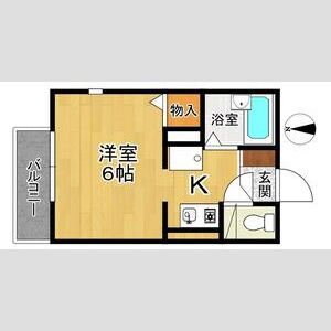 1K 間取り図