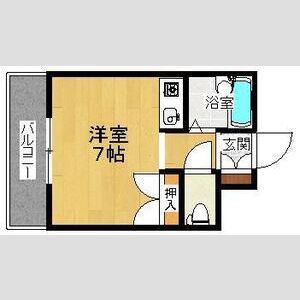 ワンルーム 間取り図