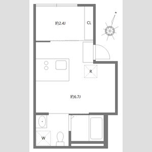 ワンルーム 間取り図