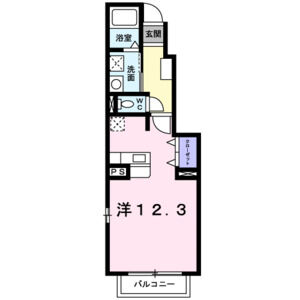 ワンルーム 間取り図
