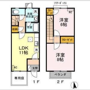 2LDK 間取り図