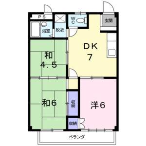 3DK 間取り図