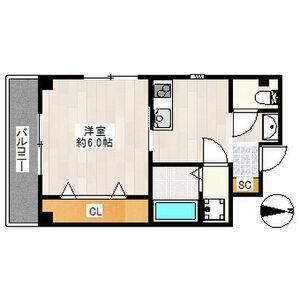 1K 間取り図