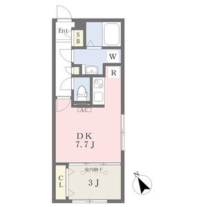1DK 間取り図
