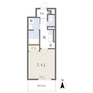 1K 間取り図
