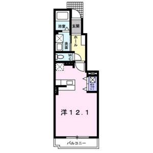 ワンルーム 間取り図