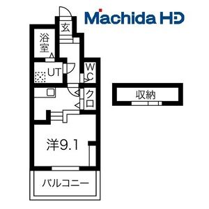 ワンルーム 間取り図