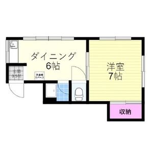 1DK 間取り図