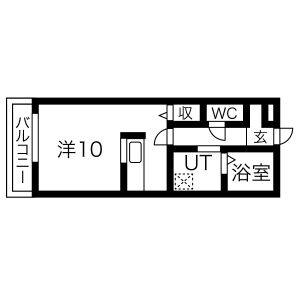ワンルーム 間取り図