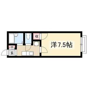 1K 間取り図