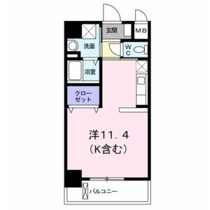 ワンルーム 間取り図