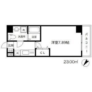 1K 間取り図