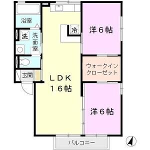 2LDK 間取り図
