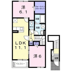 2LDK 間取り図