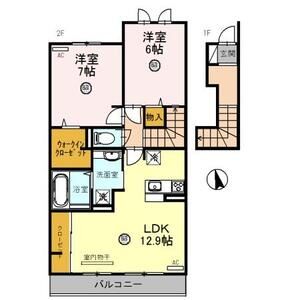 2LDK 間取り図