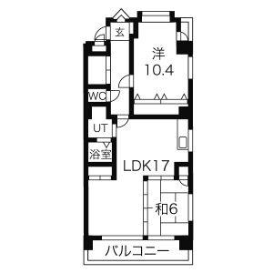 2LDK 間取り図