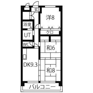3LDK 間取り図