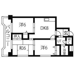 3LDK 間取り図