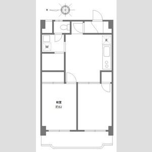 2DK 間取り図