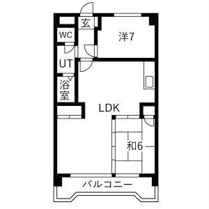 2LDK 間取り図